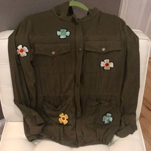 Military green lightweight jacket